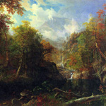 The Emerald Pond painting by Bierstadt