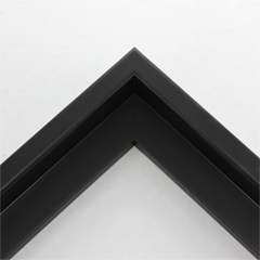 1" floater frame. This simple floater frame has a slightly rounded profile. The solid mars black face, profile, and interior have a smooth satin finish.