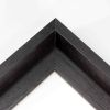 This 1-5/8 " floater frame comes in a textured matte black finish. This classic frame is highlighted by its natural texture, creating the perfect modern rustic fusion for your artwork.