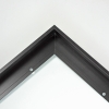 This metal canvas floater picture frame has a smooth, matte black finish and flat, narrow (.25 ") face. 

Ideal for medium to large size artwork on thin (.75 " deep) stretcher bars.  Border gallery wrapped Giclée canvas prints or paintings with this simple, modern frame for an authentic, fine art display.

*Note: These sturdy metal, custom canvas floaters are for stretched canvas prints and paintings, and raised wood panels.

Nielsen mf13-21 Profile