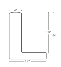This Black Matte floater frame features a 1/2 " curved face width and 1-5/8 " depth. This simple wood frame has a classic and elegant appearance.